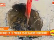 Trujillo: peligro en el parque 15 de la Urb. Covicorti