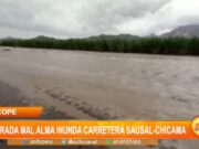 Ascope: quebrada Mal Alma inunda carretera Sausal-Chicama