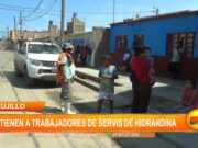 Trujillo: vecinos retienen a trabajadores de SERVIS de Hidrandina