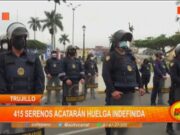 Trujillo: 415 serenos acatarán huelga indefinida