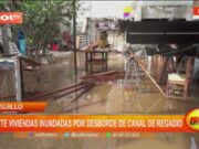 Trujillo: siete viviendas inundadas por desborde de canal de regadío