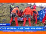 Áncash: esposos mueren al caer combi a un abismo