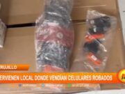 Trujillo: intervienen local donde vendían celulares robados