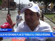 Trujillo: alcalde no expondrá plan de trabajo al Consejo Regional