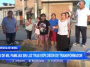 Trujillo: más mil familias sin luz tras explosión de transformador