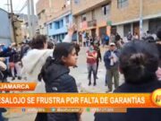 Cajamarca: desalojo se frustra por falta de garantías