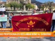 Cajamarca: guías profesionales reclaman bono al gobierno