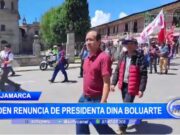 Cajamarca: piden renuncia de presidenta Dina Boluarte