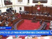 Trujillo: proyecto de ley para incorporar más congresistas
