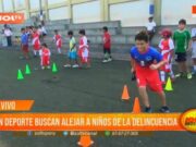 Trujillo: con deporte buscan alejar a niños de la delincuencia