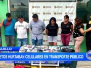Trujillo: sujetos son acusados de hurtar celulares en transporte público