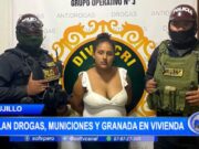 Trujillo: hallan drogas, municiones y granada en vivienda