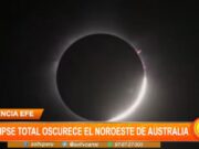 Internacional: eclipse total oscurece el noroeste de Australia
