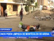 Trujillo: vecinos piden limpieza de montículos de arena