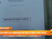 Lambayeque: buscan impulsar enseñanza de inglés desde nivel inicial
