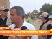 Lambayeque: Ministro de producción se pronuncia por presunto recorte de sueldos en Congreso