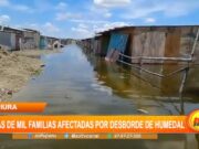 Piura: más de mil familias afectadas por desborde de humedal