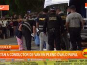 Trujillo: matan a conductor de van en pleno Óvalo Papal