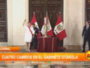 Nacional: cuatro cambios en el gabinete Otárola