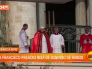 Agencia EFE: papa Francisco presidió misa de Domingo de Ramos