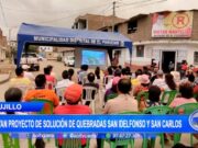 Trujillo: vecinos apoyan proyecto de solución de quebradas San Idelfonso y San Carlos