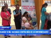 La Libertad: aplicarán 18 mil vacunas contra más de 26 enfermedades