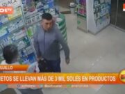 Hurto en Farmacia de Trujillo: Sujetos Extraen Productos Valorados en Más de 3 Mil Soles