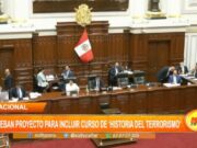 Congreso del Perú Aprueba Proyecto para Incluir Curso de “Historia del Terrorismo” en Colegios