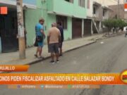 Preocupación en Trujillo: Asfaltado reciente muestra rajaduras en calle Salazar Bondy