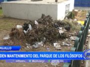 Urgen medidas de limpieza en el Parque de los Filósofos en Urbanización El Bosque