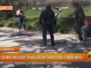 Reinicio de Trabajos en Carretera Cumbe Mayo de Cajamarca en un Mes