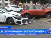 Grave Accidente Automovilístico en Trujillo Deja Mujer Herida