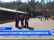 Áncash: Gerencia de Infraestructura en Escándalo por Falsificación de Firmas
