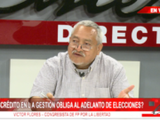 Congresista Víctor Flores debate sobre crisis de confianza y adelanto de elecciones en Perú