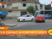 Falta de Semáforo en Avenida Miraflores Pone en Peligro a Estudiantes