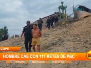 Detienen a hombre con 111 ketes de PBC tras intento de fuga en Trujillo