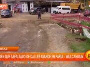 Huaraz: Vecinos de Paría Willcahuain Exigen Mayor Avance en Asfaltado de Calles