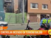 Recurrentes incendios en terreno baldío de Surquillo, Lima, exigen atención