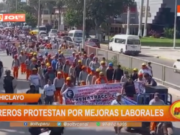 Lambayeque: obreros protestan por mejoras laborales