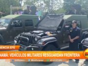 Panamá: vehículos militares resguardan frontera
