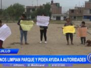 Vecinos del Porvenir Limpian Parque La Cruz y Exigen Atención de Autoridades