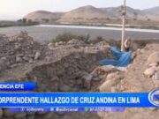 Descubren antigua cruz andina en templo milenario en Lima