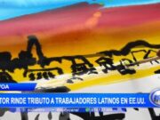 Homenaje en tinta: artista de 80 años destaca labor de latinos en EE.UU.