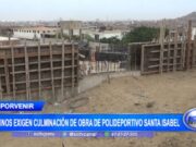 Vecinos de El Porvenir exigen culminación de polideportivo Santa Isabel tras vencer plazo de construcción