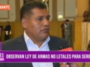 Ley de armas no letales ante inseguridad ciudadana para serenos fue observada