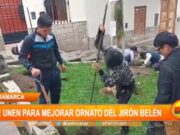 Cajamarca: Reforestación y Limpieza en Jirón Belén para un Mejor Centro Histórico