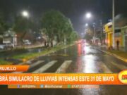 Simulacro de Lluvias Intensas en Trujillo Programado para el 31 de Mayo