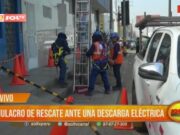 Trujillo: realizan simulacro de rescate ante una descarga eléctrica