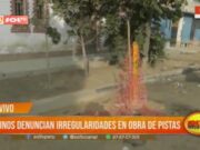 Trujillo: vecinos denuncian irregularidades en obra de pistas