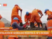 Avance del 50% en Instalación de Geobolsas para Dique en Lambayeque